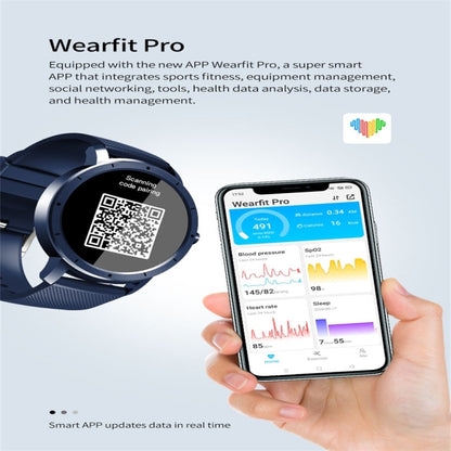 HW21 1.28 inch Color Screen Smart Watch IP67 Waterproof,Support Heart Rate Monitoring/Blood Oxygen Monitoring/Sleep Monitoring/Sedentary Reminder(Blue) - Smart Wear by buy2fix | Online Shopping UK | buy2fix