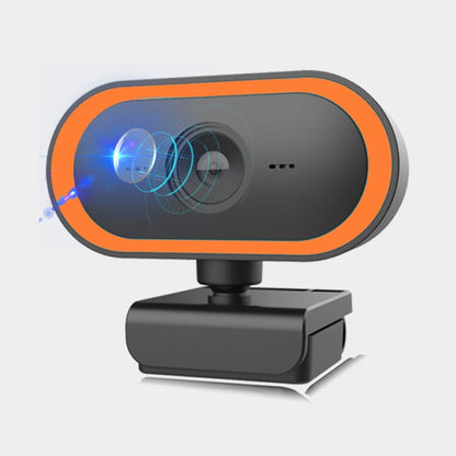 C11 2K Picture Quality HD Without Distortion 360 Degrees Rotate Built-in Microphone Sound Clear Webcams with Tripod(Orange) - HD Camera by buy2fix | Online Shopping UK | buy2fix