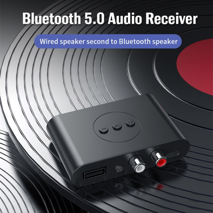 B21 Bluetooth 5.0 Audio Receiver AUX RCA Output U-disk Playback - Apple Accessories by buy2fix | Online Shopping UK | buy2fix