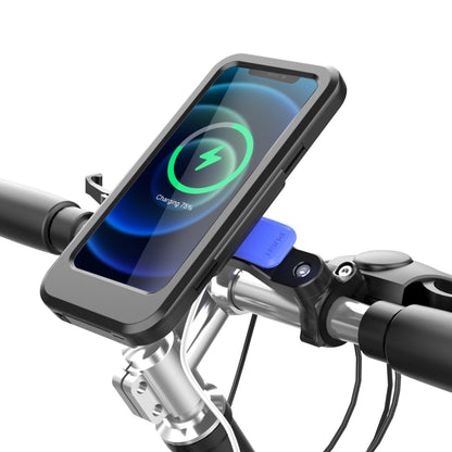 WH-69 Bicycle Non-slip Wireless Charging Phone Holder Motorcycle Motorbike Mobile Handlebar Bracket - Outdoor & Sports by buy2fix | Online Shopping UK | buy2fix