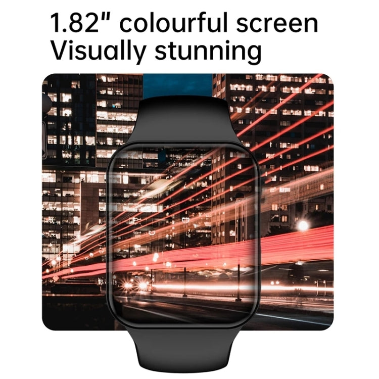 IWO7 1.82 inch Color Screen Smart Watch IP68 Waterproof,Support Bluetooth Call/Heart Rate Monitoring/Blood Pressure Monitoring/Blood Oxygen Monitoring/Sleep Monitoring(Gold) - Smart Wear by buy2fix | Online Shopping UK | buy2fix