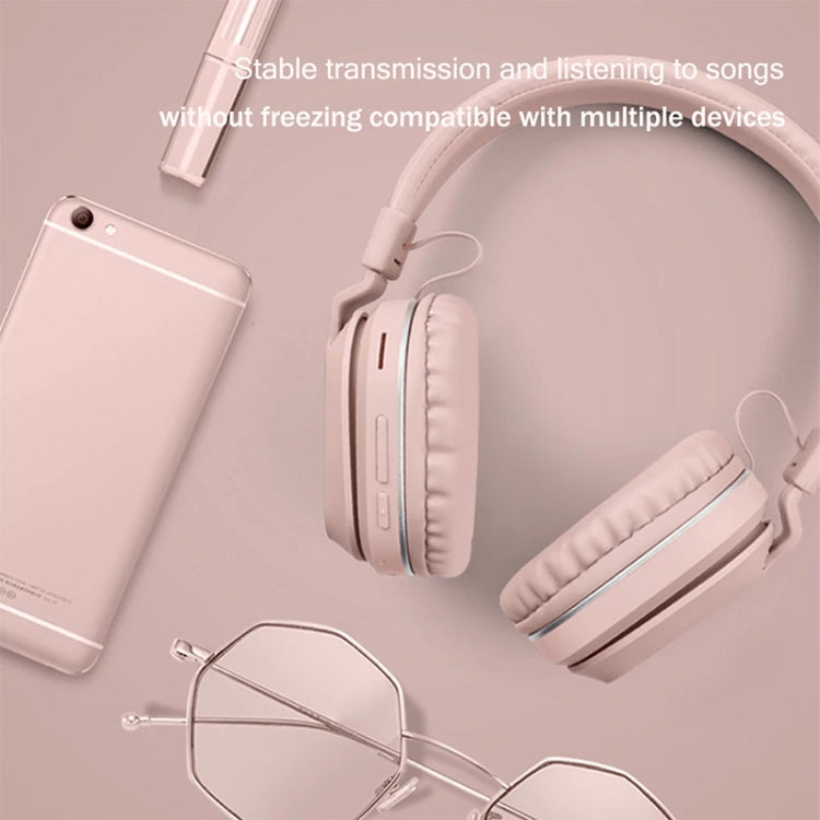 P2 Foldable Stereo Bluetooth Wireless Headset Built-in Mic for PC / Cell Phones(Pink) - Apple Accessories by buy2fix | Online Shopping UK | buy2fix