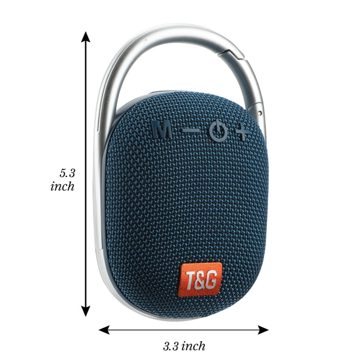 T&G TG321 TWS Portable Wireless Outdoor Mini Speaker with LED Light(Blue) - Mini Speaker by T&G | Online Shopping UK | buy2fix