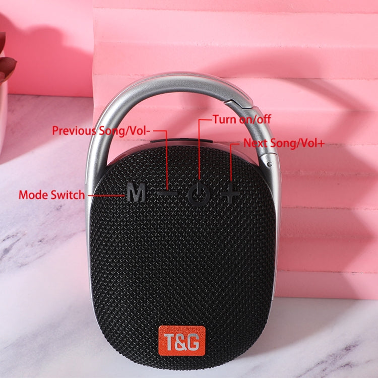 T&G TG321 TWS Portable Wireless Outdoor Mini Speaker with LED Light(Blue) - Mini Speaker by T&G | Online Shopping UK | buy2fix