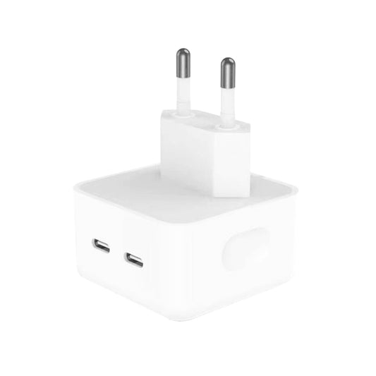 PD 35W Dual USB-C / Type-C Ports Charger for iPhone / iPad Series, EU Plug - USB Charger by buy2fix | Online Shopping UK | buy2fix