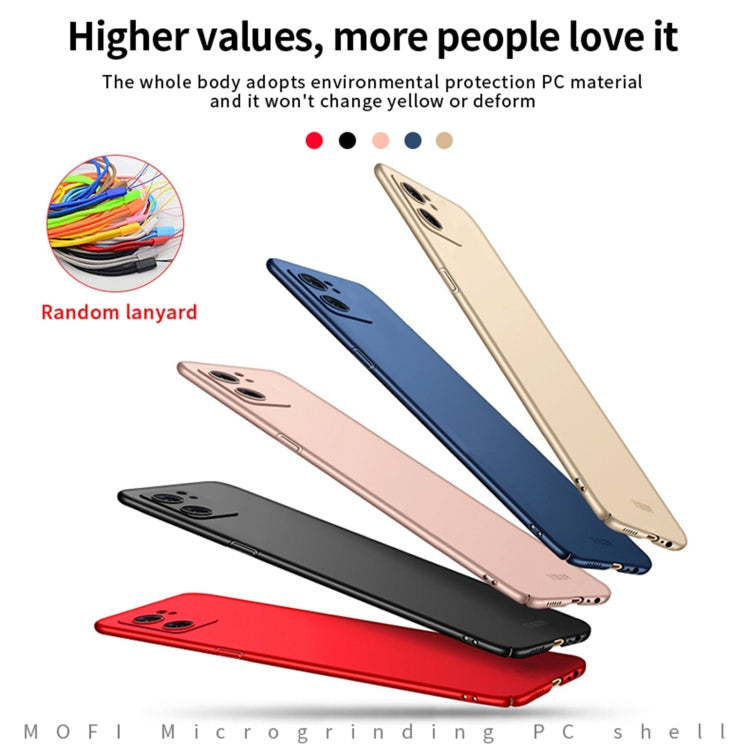 For OPPO Find X5 MOFI Frosted PC Ultra-thin Hard Case(Rose gold) - OPPO Cases by MOFI | Online Shopping UK | buy2fix