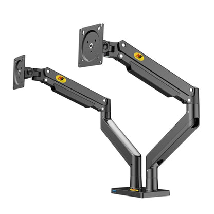 NORTH BAYOU NB G32 Aluminum Alloy Dual Monitor Mount Gas Spring Arm Full Motion Holder for 22- 32 inch LCD LED - Consumer Electronics by buy2fix | Online Shopping UK | buy2fix
