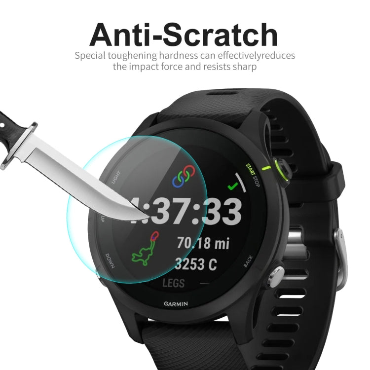 1 PC For Garmin Forerunner 255 ENKAY 0.2mm 9H Tempered Glass Screen Protector Watch Film - Screen Protector by ENKAY | Online Shopping UK | buy2fix