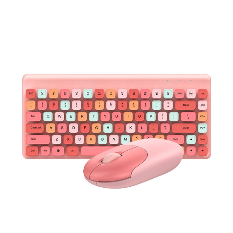 QW02 Wireless Keyboard Mouse Set(Pink) - Wireless Keyboard by buy2fix | Online Shopping UK | buy2fix