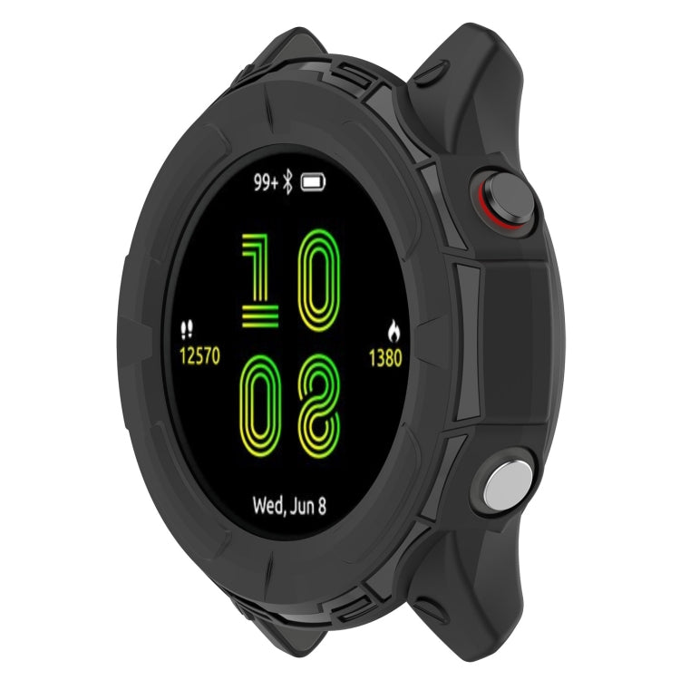 For Garmin Forerunner 255 Shockproof TPU Protective Watch Case(Black) - Watch Cases by buy2fix | Online Shopping UK | buy2fix