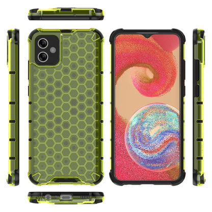For Samsung Galaxy A04e 4G Honeycomb Phone Case(Green) - Galaxy Phone Cases by buy2fix | Online Shopping UK | buy2fix