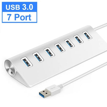 7301 7 Port USB 3.0 HUB 5Gbps High Speed Power Adapter -  by buy2fix | Online Shopping UK | buy2fix