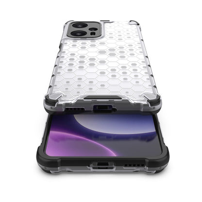 For Xiaomi Poco F5 Pro Shockproof Honeycomb Phone Case(White) - Xiaomi Cases by buy2fix | Online Shopping UK | buy2fix