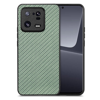 For Xiaomi 13 Pro Carbon Fiber Texture Leather Back Cover Phone Case(Green) - 13 Pro Cases by buy2fix | Online Shopping UK | buy2fix