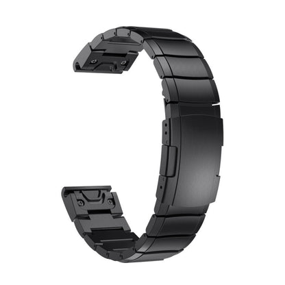 For Garmin Fenix 5X Sapphire 26mm Titanium Alloy Quick Release Watch Band(Black) - Watch Bands by buy2fix | Online Shopping UK | buy2fix