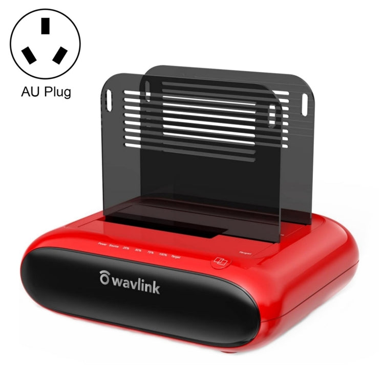 Wavlink ST341U Dual Bay External Hard Drive Docking Station Support Offline Clone Function(AU Plug) - HDD Enclosure by buy2fix | Online Shopping UK | buy2fix