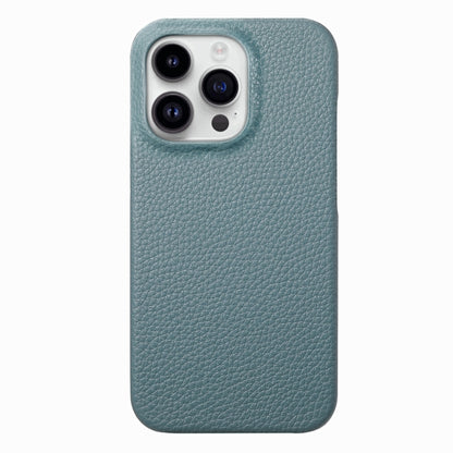 For iPhone 15 Pro Max Litchi Oil Edge Leather Back Phone Case(Light Blue) - iPhone 15 Pro Max Cases by buy2fix | Online Shopping UK | buy2fix