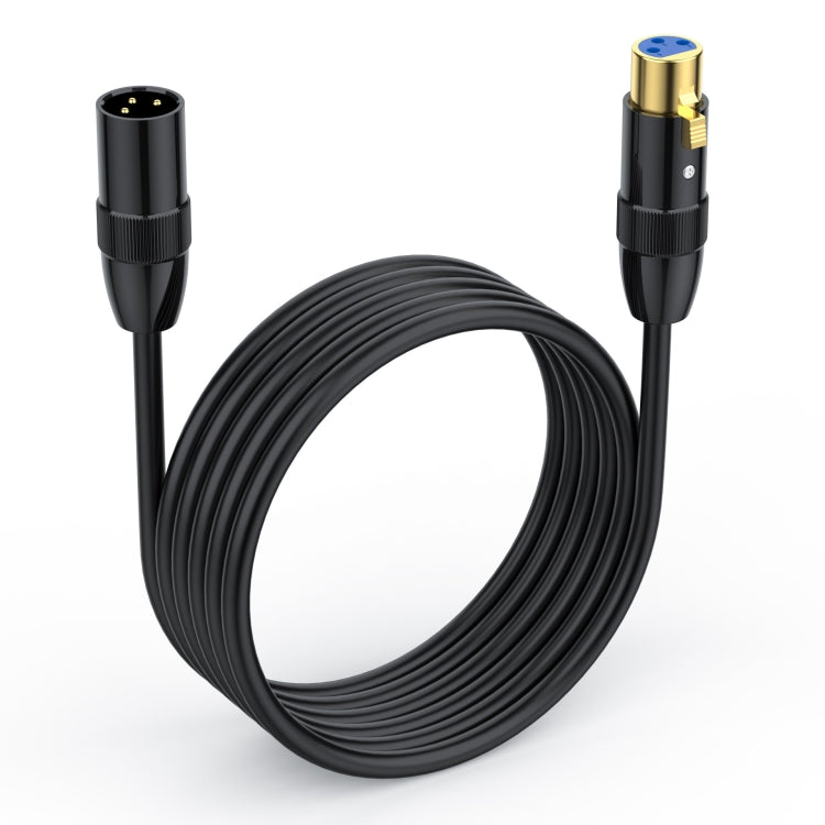 JUNSUNMAY XLR Male to Female Mic Cord 3 Pin Audio Cable Balanced Shielded Cable, Length:10m - Microphone Audio Cable & Connector by JUNSUNMAY | Online Shopping UK | buy2fix