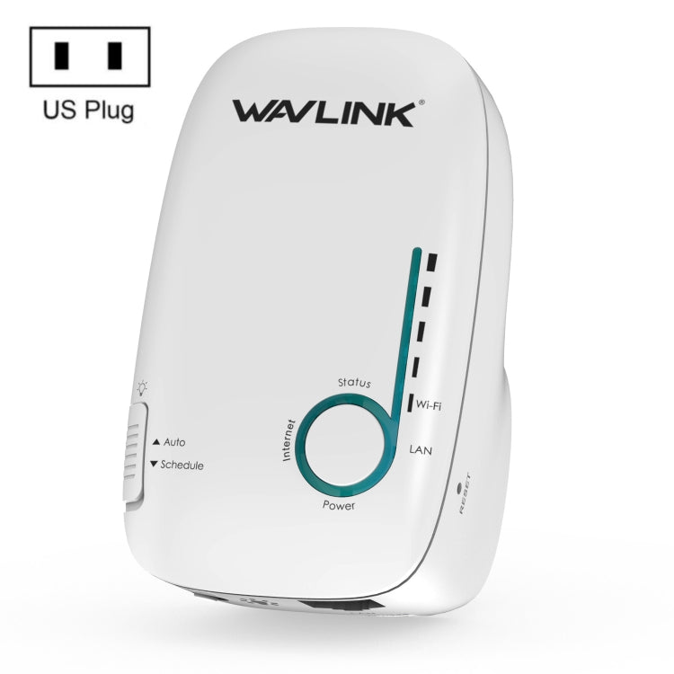 WAVLINK WN576K1 AC1200 Household WiFi Router Network Extender Dual Band Wireless Repeater, Plug:US Plug (White) - Wireless Routers by WAVLINK | Online Shopping UK | buy2fix