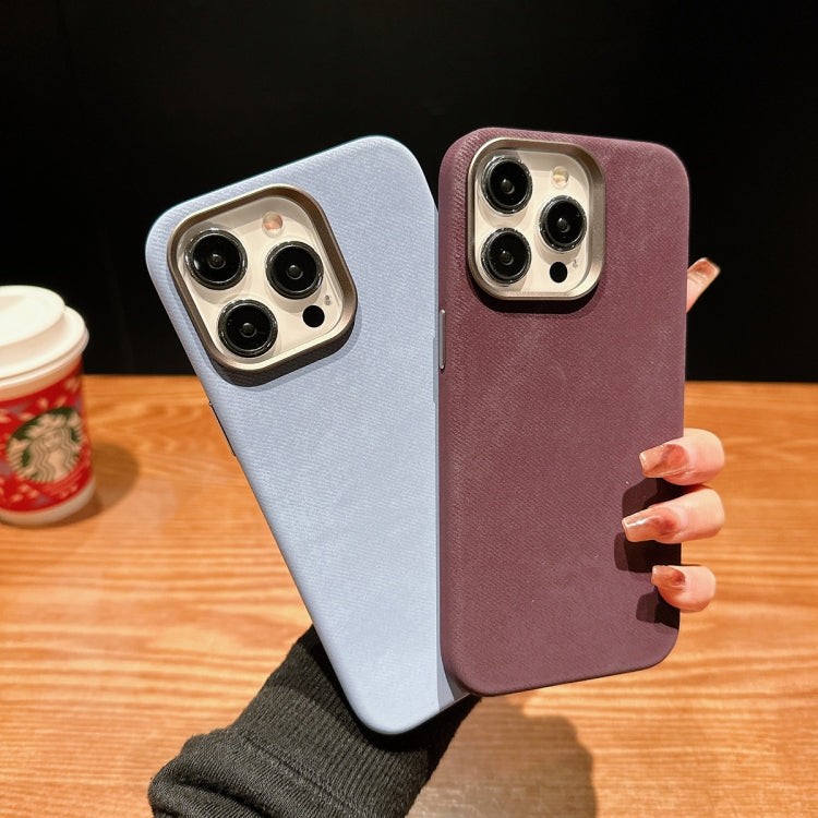 For iPhone 15 Vintage Denim Shockproof Magsafe Phone Case(Brown) - iPhone 15 Cases by buy2fix | Online Shopping UK | buy2fix