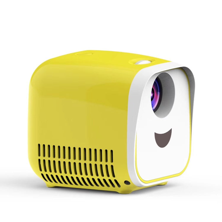 L1 Children Projector Mini LED Portable Home Speaker Projector, US Plug(Yellow) - Consumer Electronics by buy2fix | Online Shopping UK | buy2fix