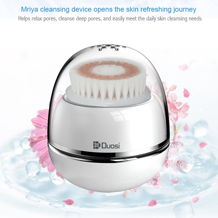 Duosi DY-103 USB Rechargeble Electric Facial Cleansing Brush Waterproof Face Deep Pore Cleaning Massager Exfoliator Oil Dirt Blackhead Remove - Cleanser by Duosi | Online Shopping UK | buy2fix