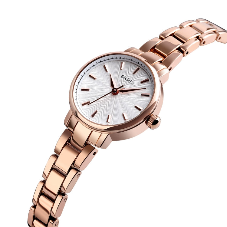 Skmei 1410 Lady Quartz Watch European and American Fashion Watch Business Leisure Steel Belt Lady Watch(Rose Gold) - Outdoor & Sports by SKMEI | Online Shopping UK | buy2fix