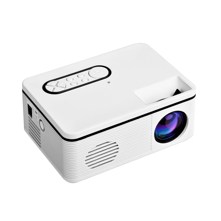 S361 80 lumens 320 x 240 Pixel Portable Mini Projector, Support 1080P, EU Plug(White) - Consumer Electronics by buy2fix | Online Shopping UK | buy2fix