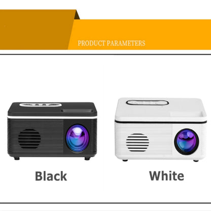 S361 80 lumens 320 x 240 Pixel Portable Mini Projector, Support 1080P, EU Plug(White) - Consumer Electronics by buy2fix | Online Shopping UK | buy2fix