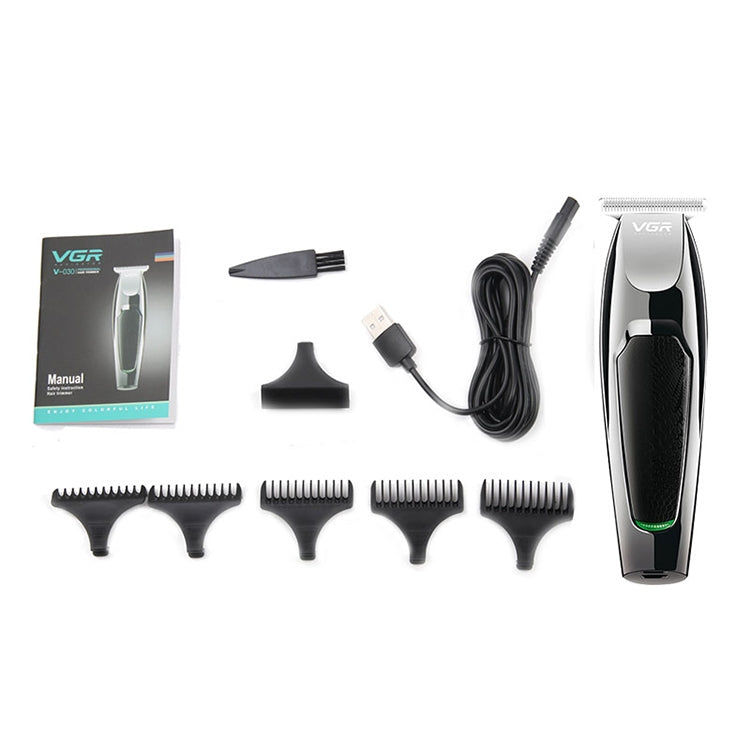 VGR V-030 10W USB Cutter Head Engraving Electric Hair Clipper with 5 Limit Combs - Hair Trimmer by VGR | Online Shopping UK | buy2fix