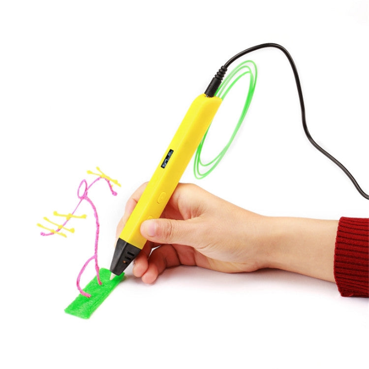 RP800A Childrens Educational Toys 3D Printing Pen, Plug Type:EU Plug(Yellow) - Consumer Electronics by buy2fix | Online Shopping UK | buy2fix