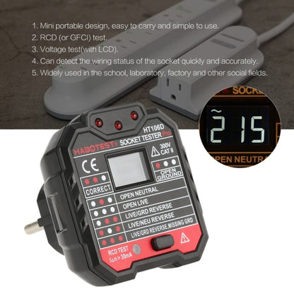 HT106 Socket Testers Voltage Test Detector Ground Line Neutral Line Live Line Leakage Electroscope(US Plug) - Consumer Electronics by buy2fix | Online Shopping UK | buy2fix