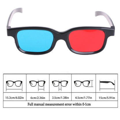 10pcs 3D Glasses Universal Black Frame Red Blue Cyan Anaglyph 3D Glasses 0.2mm For Movie Game DVD - Consumer Electronics by buy2fix | Online Shopping UK | buy2fix