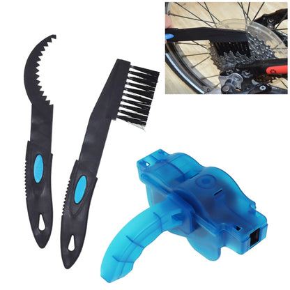Cycling Bike Bicycle Chain Wheel Wash Cleaner Tool Cleaning Brushes Scrubber Set Clean Repair tools - Outdoor & Sports by buy2fix | Online Shopping UK | buy2fix