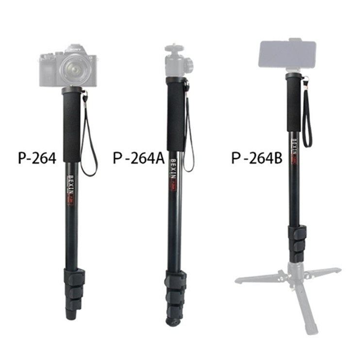 BEXIN P-264BPortable Mobile Phone SLR Camera Photography Monopod Holder Selfie Mount Alpenstock Pole - Camera Accessories by BEXIN | Online Shopping UK | buy2fix