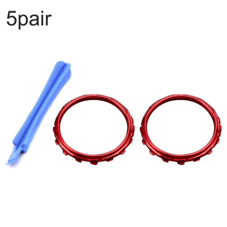 For Xbox One Elite 5pairs 3D Replacement Ring + Screwdriver Handle Accessories, Colour:Red Plating - Repair & Spare Parts by buy2fix | Online Shopping UK | buy2fix