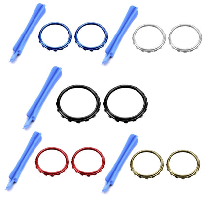 For Xbox One Elite 5pairs 3D Replacement Ring + Screwdriver Handle Accessories, Colour:Blue Plating - Repair & Spare Parts by buy2fix | Online Shopping UK | buy2fix