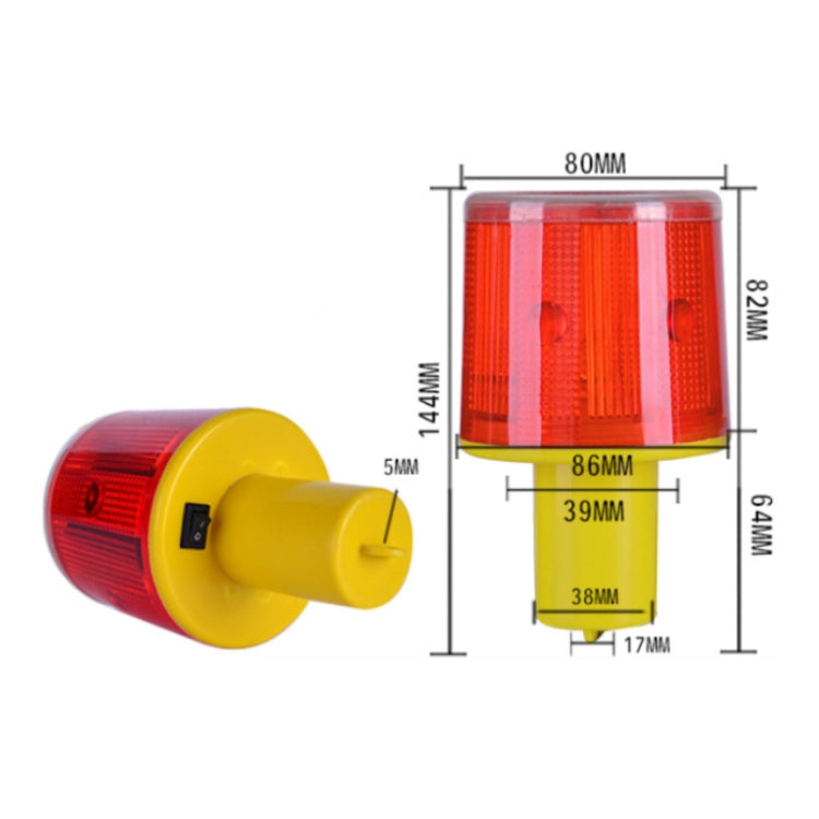 Night Solar Warning Construction Safety Warn Flash Lights Signal Light(Crude) - Warning Lights by buy2fix | Online Shopping UK | buy2fix