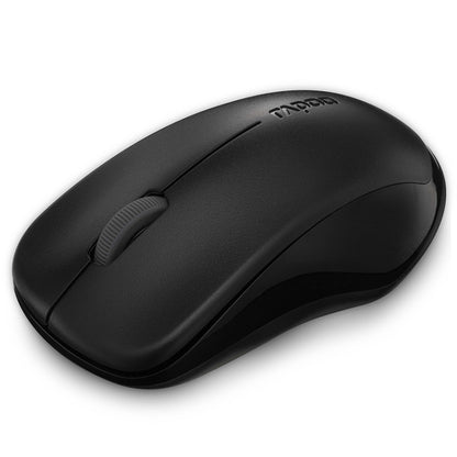 Rapoo1680 2.4GHz 1000 DPI 3 Buttons Business Office Desktop Computer Notebook Mute Portable Power Saving Wireless Mouse(Black) - Wireless Mice by Rapoo | Online Shopping UK | buy2fix