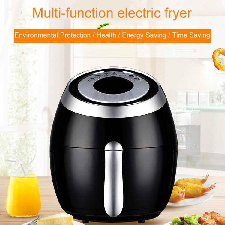 Automatic Electric Fryer  Smokeless Multifunctional Grill Household Intelligent Touch Screen Air Fried Pot 110V(Black) - Home & Garden by buy2fix | Online Shopping UK | buy2fix