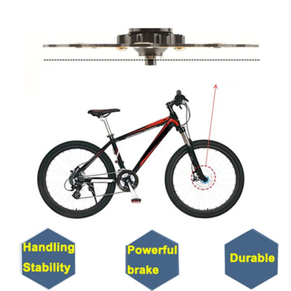 VXM Bicycle Mountain Bike Floating Brake Disc Brake 203mm(Black)(Black) - Outdoor & Sports by buy2fix | Online Shopping UK | buy2fix