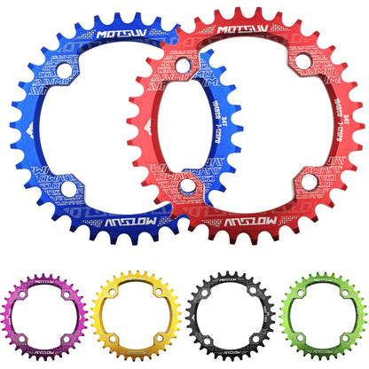 MOTSUV Narrow Wide Chainring MTB  Bicycle 104BCD Tooth Plate Parts(Black) - Outdoor & Sports by buy2fix | Online Shopping UK | buy2fix