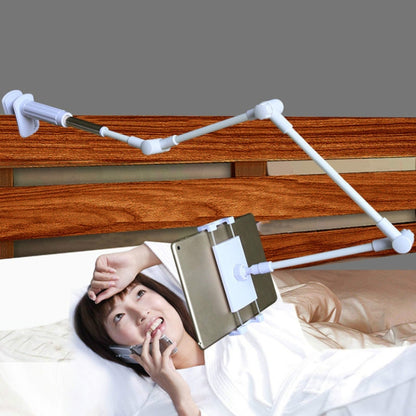 360 Degree Rotation Lazy Mount Folding Long Arm Phone Stand Holder for 4-14 Inch Tablet & Phone(Gold) - Lazy Bracket by buy2fix | Online Shopping UK | buy2fix