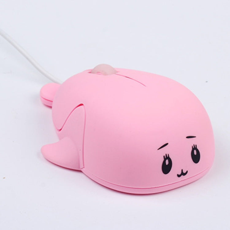 Cute Cartoon Wired Mouse Girl Office Home Laptop  Mouse(Pink) -  by buy2fix | Online Shopping UK | buy2fix