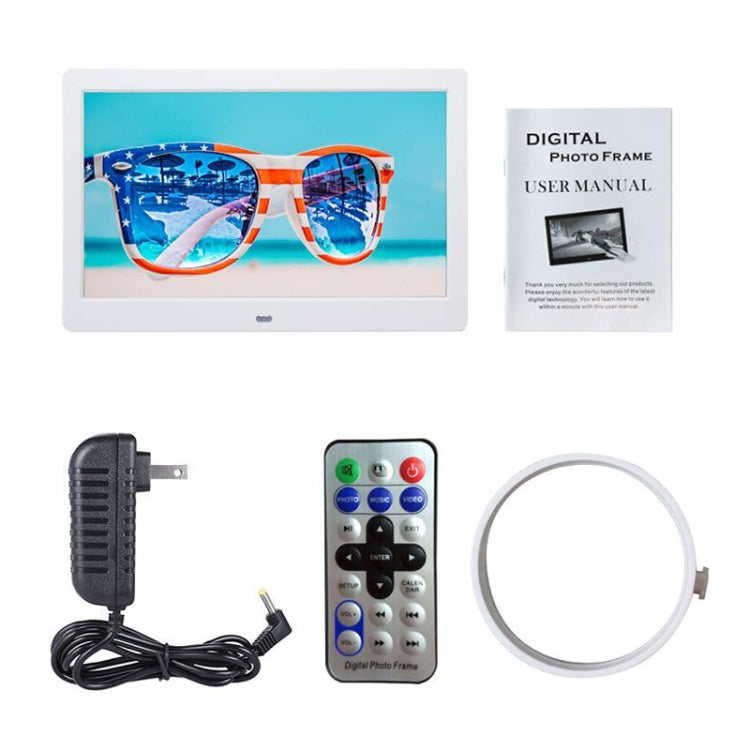 DPF-106 10.1 inch Digital Photo Frame LED Video Advertising Machine, Plug:US Plug(Black) - Consumer Electronics by buy2fix | Online Shopping UK | buy2fix