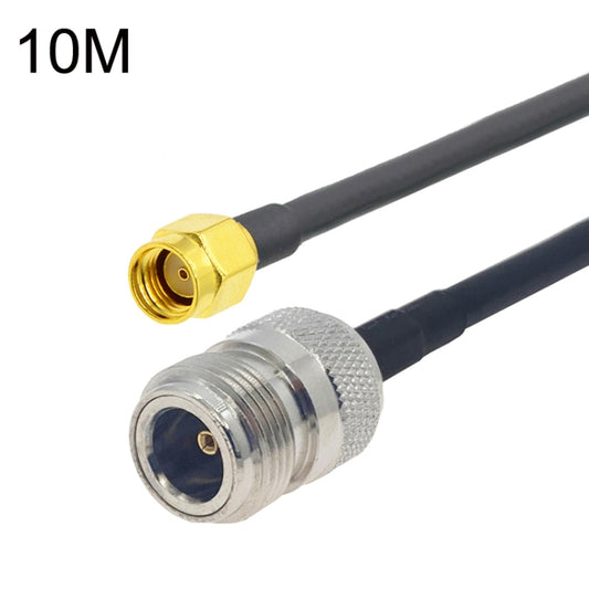 RP-SMA Male to N Female RG58 Coaxial Adapter Cable, Cable Length:10m - Connectors by buy2fix | Online Shopping UK | buy2fix