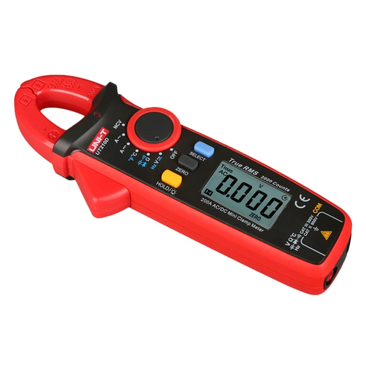 UNI-T UT210D 200A Digital Clamp Meter AC DC Voltage Detector - Digital Multimeter by UNI-T | Online Shopping UK | buy2fix