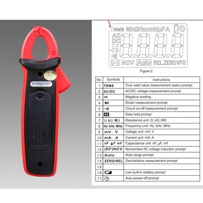 UNI-T UT210D 200A Digital Clamp Meter AC DC Voltage Detector - Digital Multimeter by UNI-T | Online Shopping UK | buy2fix