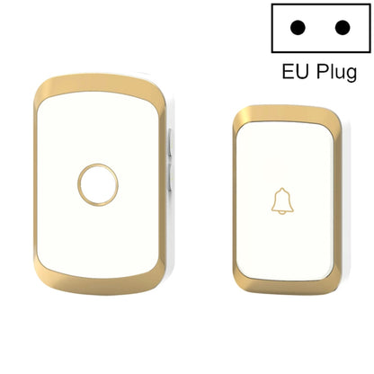 CACAZI A20 Smart Home Wireless Doorbell Digital Music Remote Control Waterproof Doorbell, Style:EU Plug(Golden) - Security by buy2fix | Online Shopping UK | buy2fix