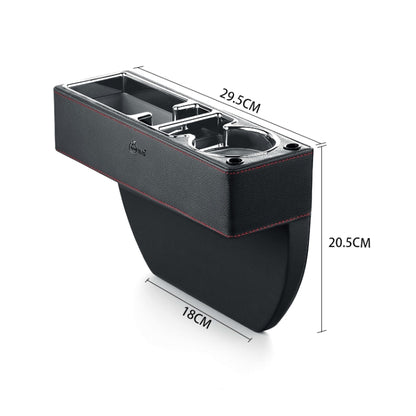 SUSISUN SNH010 Car Seat Gap Storage Box, Style:Positive Drive USB Charging(Brown) - In Car by SUSISUN | Online Shopping UK | buy2fix